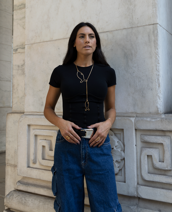 Galene Y Necklace