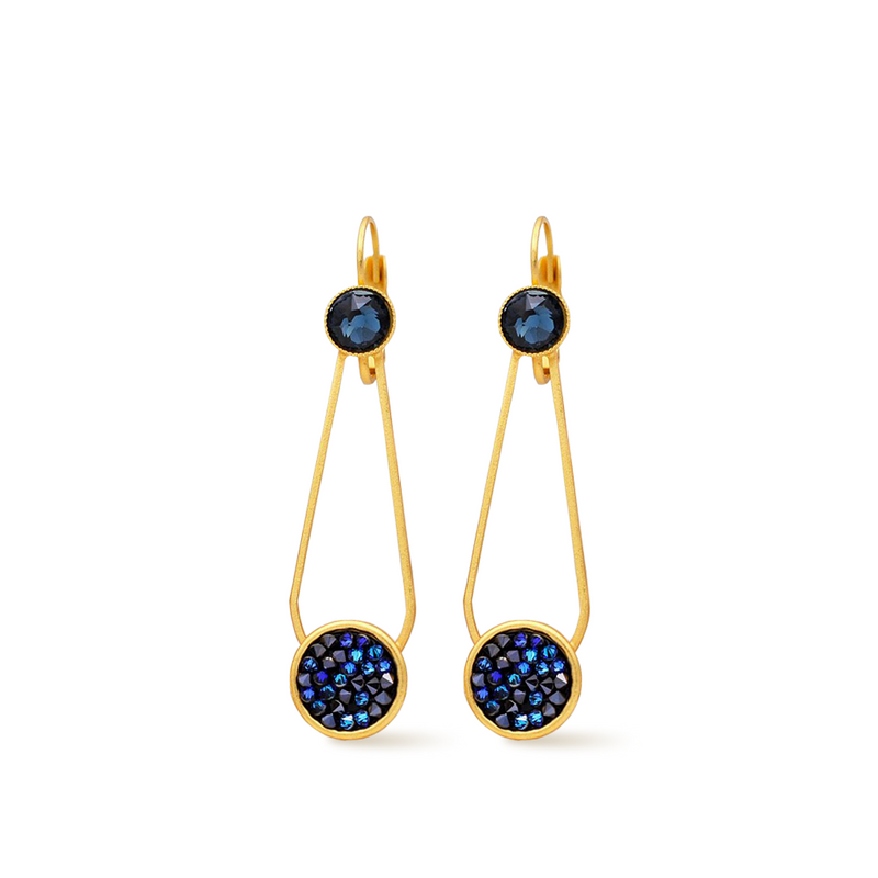 Blue 2025 rock earrings