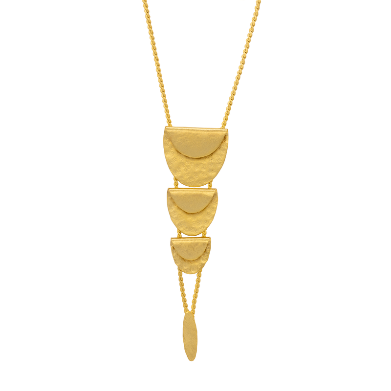 Layered gold necklace