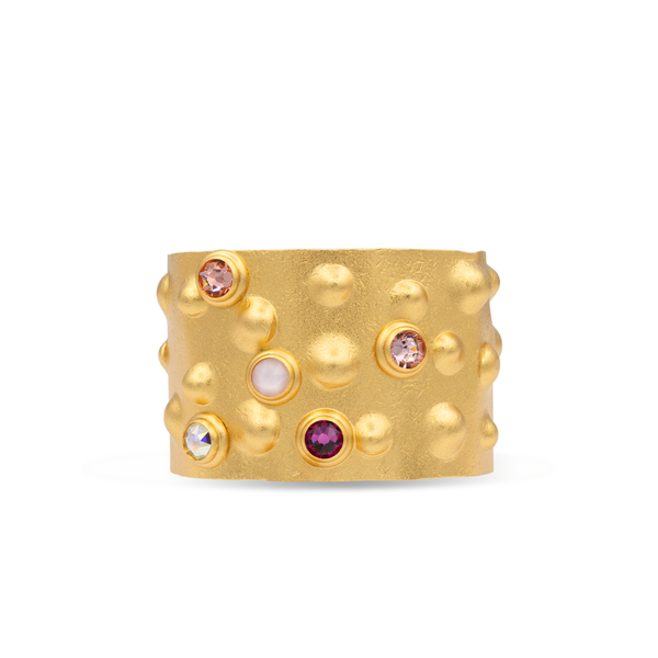 gold thick cuff bracelet Purple