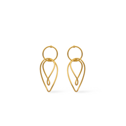 dancers chain gold earrings