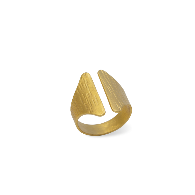 Gold pinky finger ring