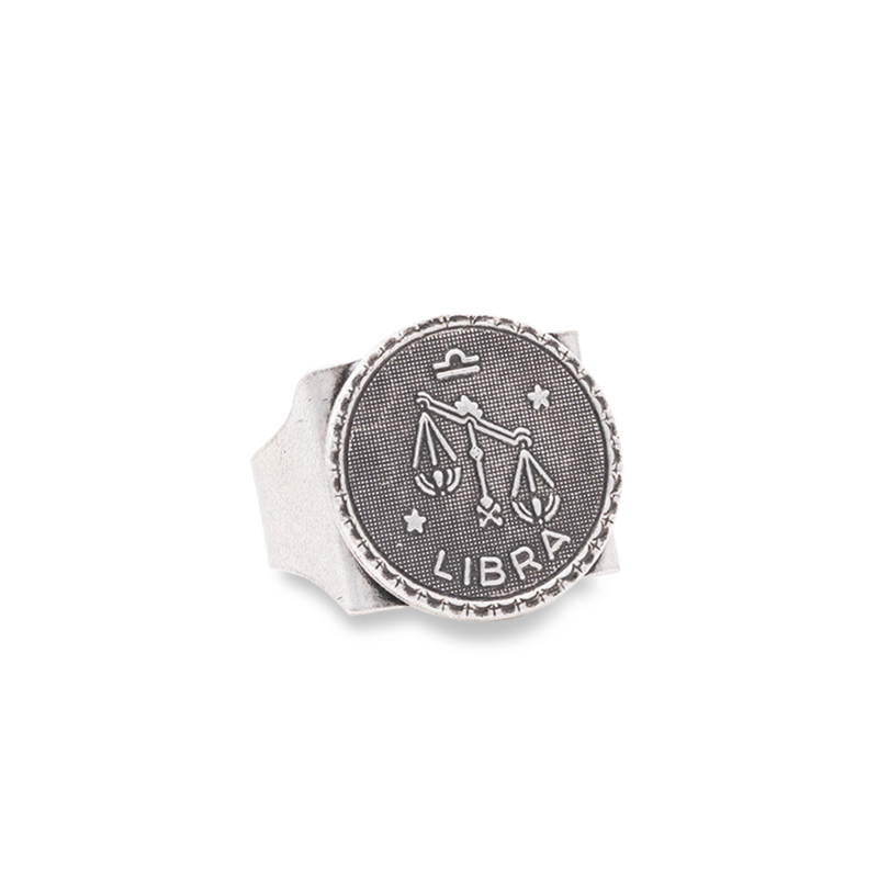 Libra Silver Ring