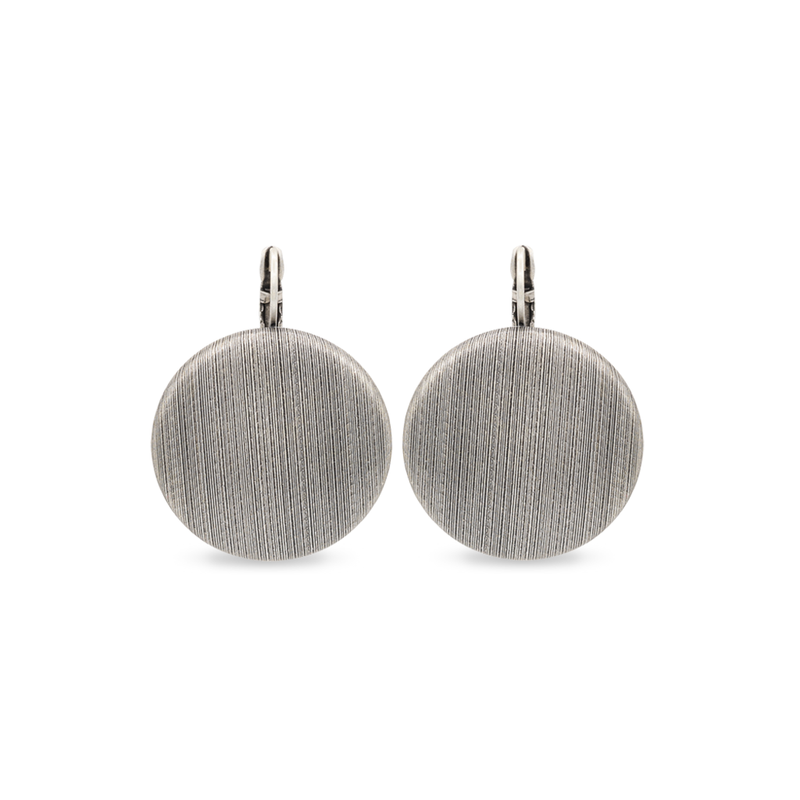 Button style silverearrings