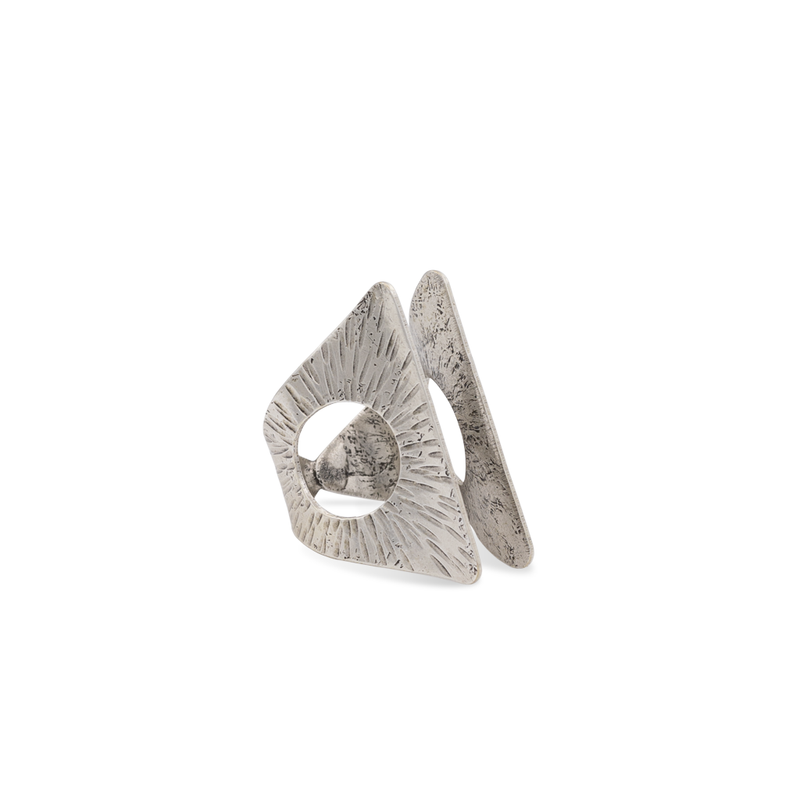 Silver statement ring