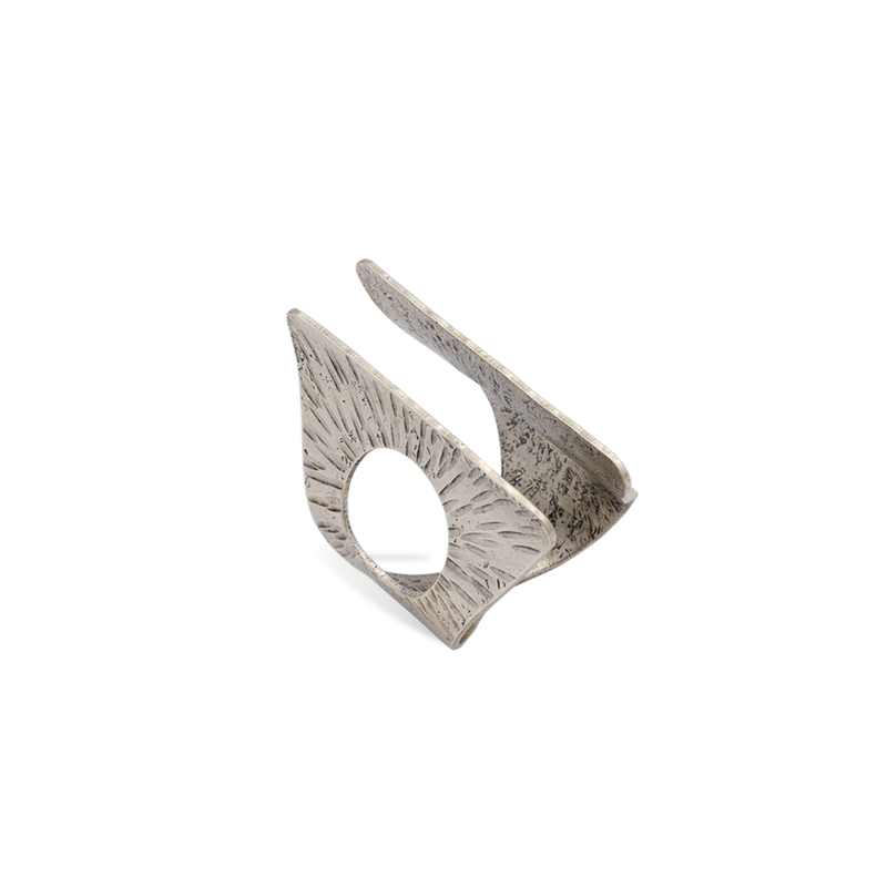 Silver statement ring