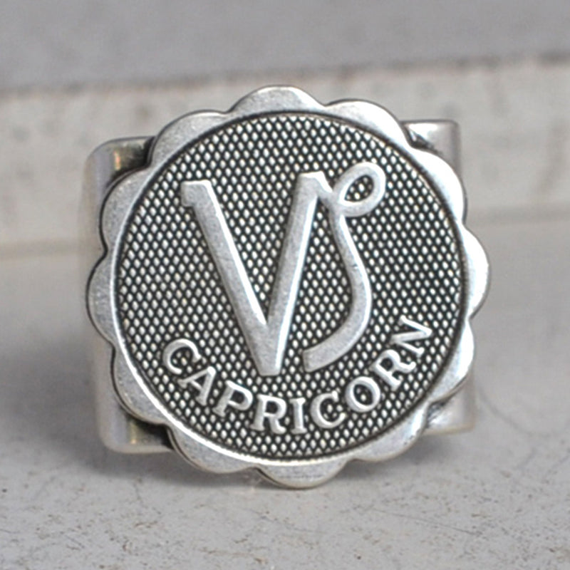 Silver Capricorn Ring