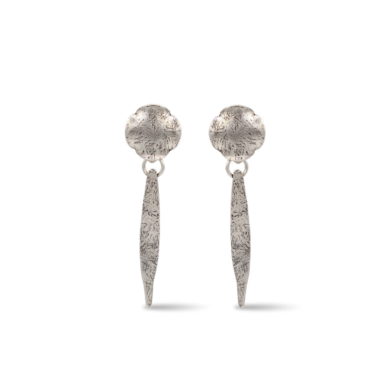 sun silver dangle earrings