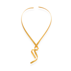 gold flawless y shape necklace