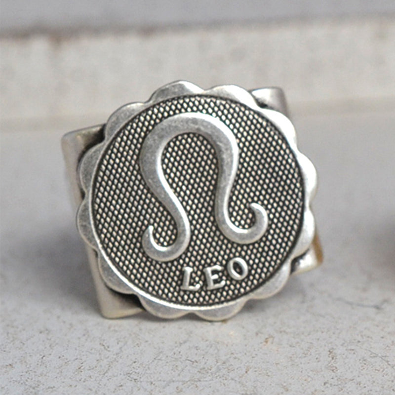 Silver Leo Ring