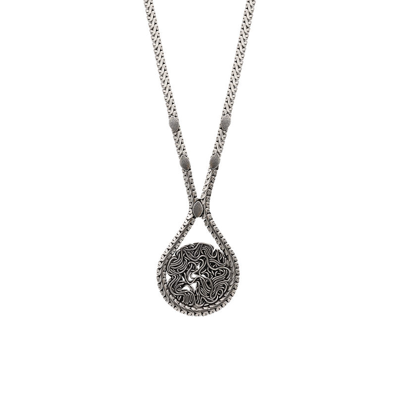 Medusa Silver Necklace