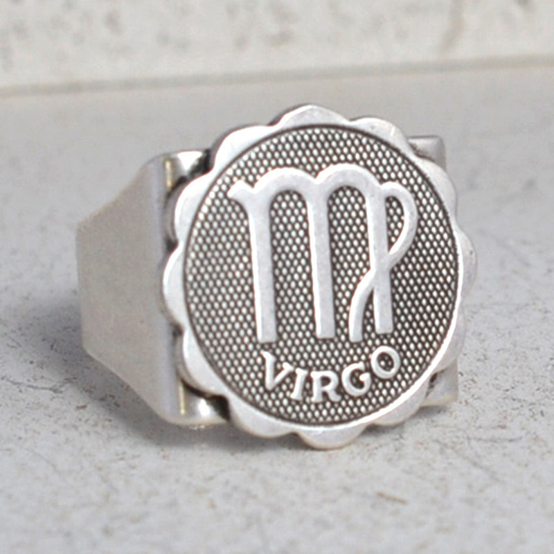 Silver virgo ring