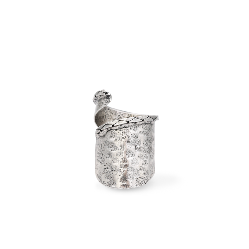 wrap style silver ring