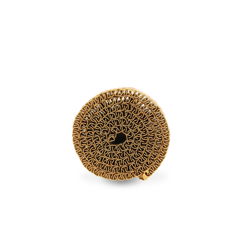 wrapped mesh gold ring